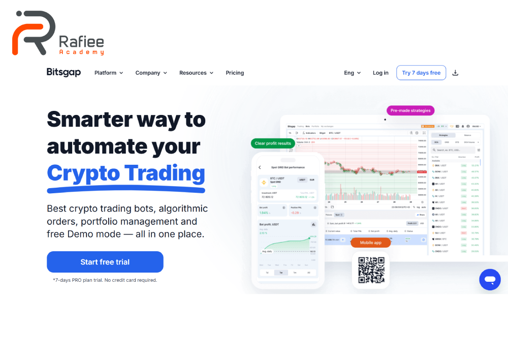 ترید با bitsgap