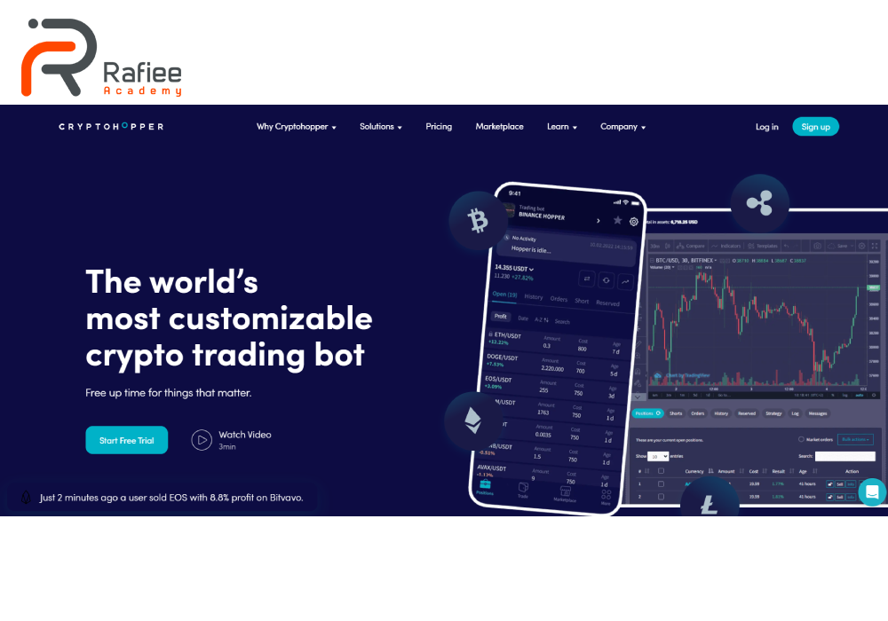 ترید با هوش مصنوعی cryptohopper